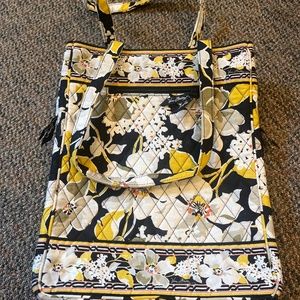 Vera Bradley Yellow Floral Print Laptop Bag